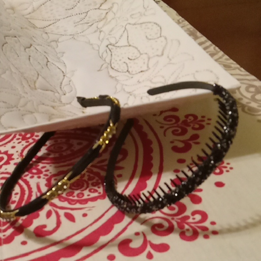 Elegant Black and Gold Headbands